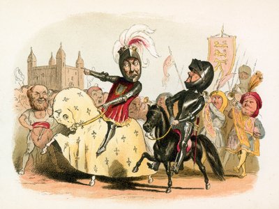 Der Schwarze Prinz und der französische König betreten London von Richard Doyle